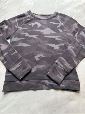 Athleta Girls Gray Camouflage Sweatshirt